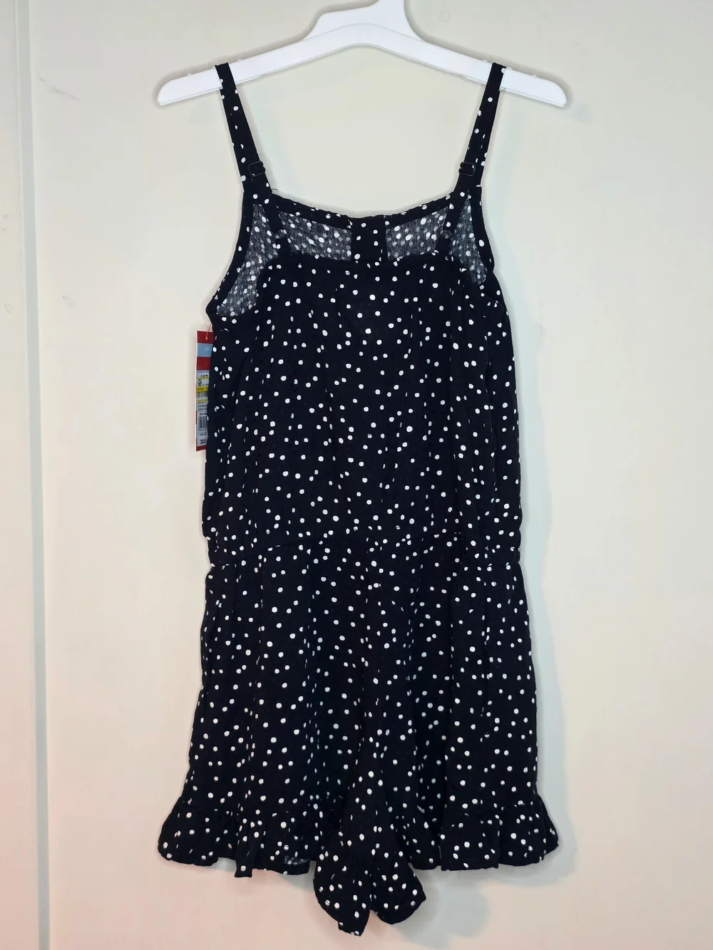Cat & Jack - Black Polka-Dot Woven Romper